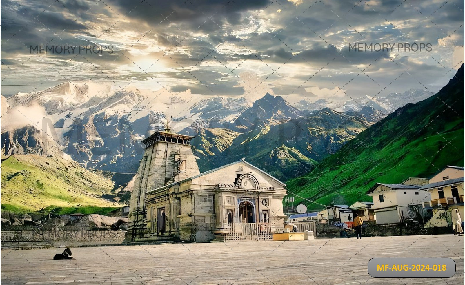 Kedarnath Dham Printed Backdrop1