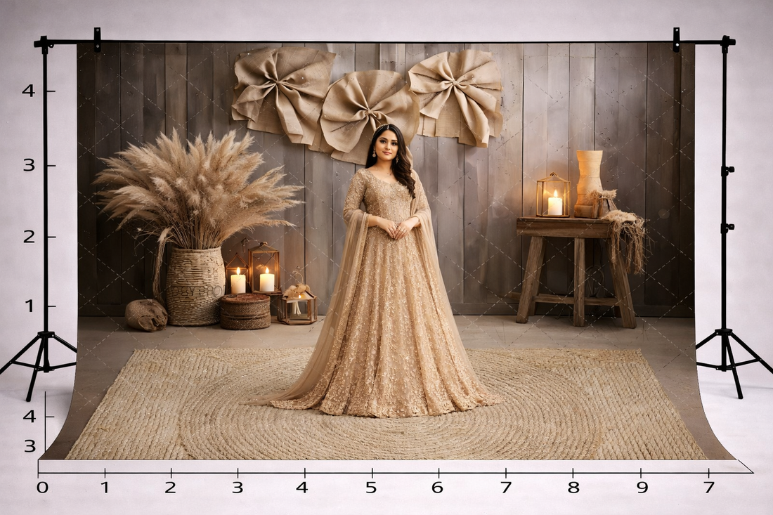 NATURAL BOHO FLORAL + FLOORING BACKDROPS
