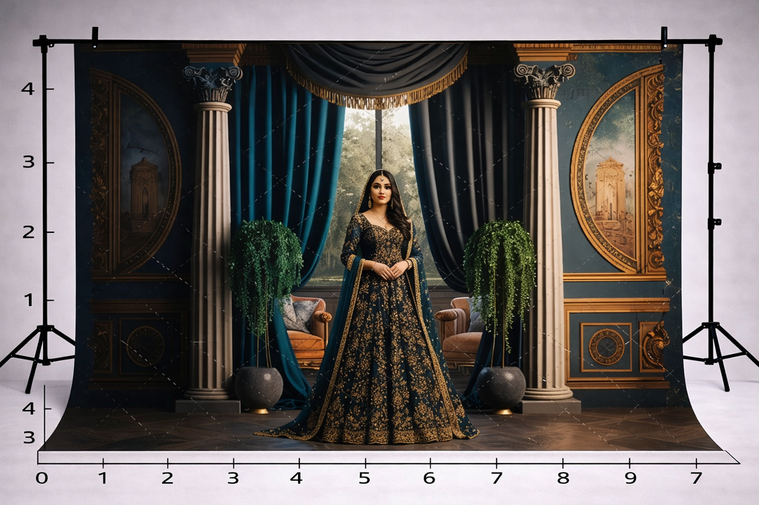VINTAGE ROOM WINDOW RETRO WALL PRINTED BACKDROP