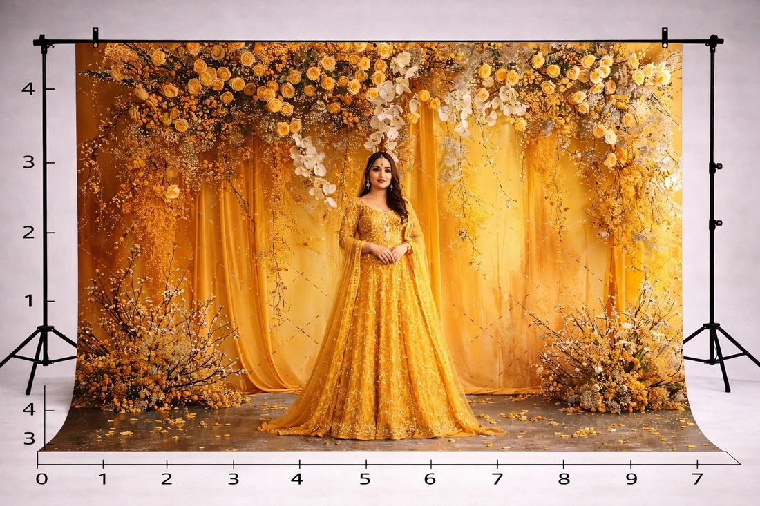 ABSTRACT YELLOW - PRINTED BACKDROPS