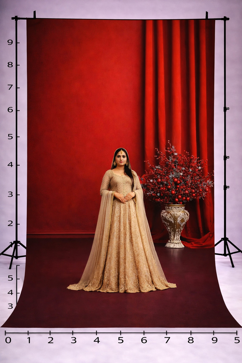 RED VELVET HOLIDAY - PRINTED BACKDROP