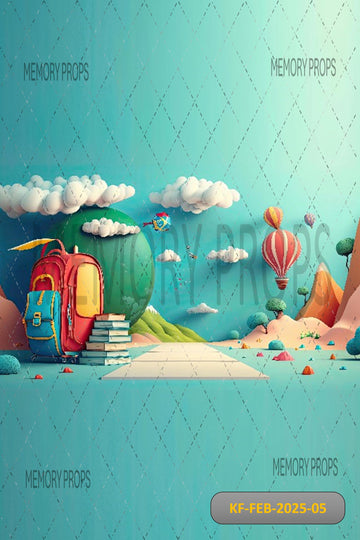 BACK TO SCHOOL THEME - KIDS WITH FLOOR BACKDROP