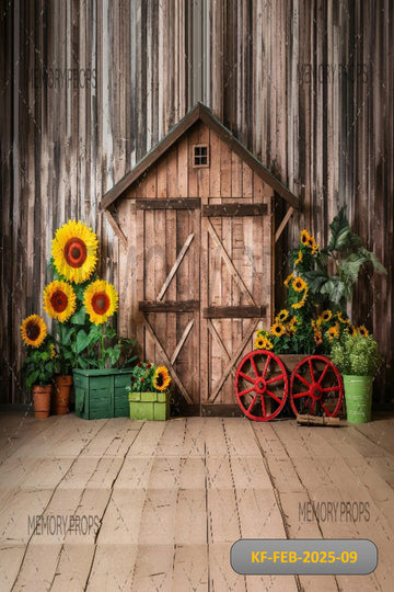 WOODEN HOUSE - KIDS WITH FLOOR BACKDROP