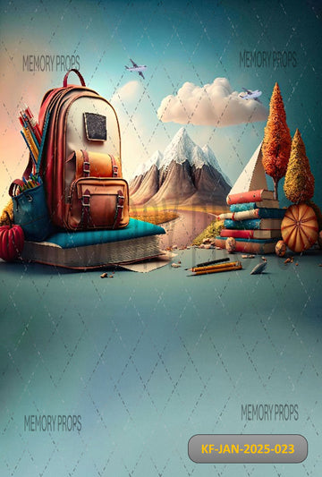 BACK TO SCHOOL - KIDS WITH FLOOR BACKDROP