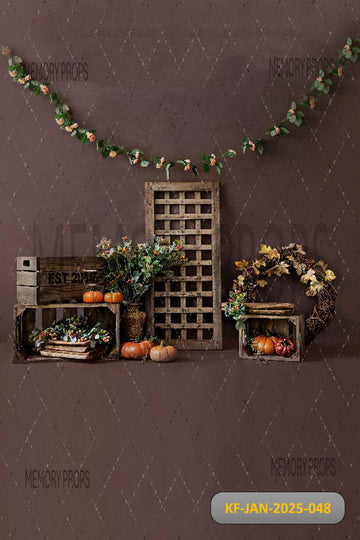 THE AUTUMN WITH THE PUMPKINS - KIDS WITH FLOOR BACKDROP