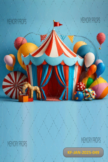 CIRCUS THEME - KIDS WITH FLOOR BACKDROP