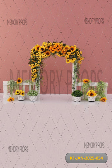 SUN FLOWER GARDEN - KIDS WITH FLOOR BACKDROP