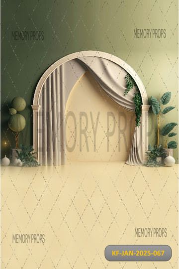 CLASSIC CURTAIN CHARM - KIDS WITH FLOOR BACKDROP