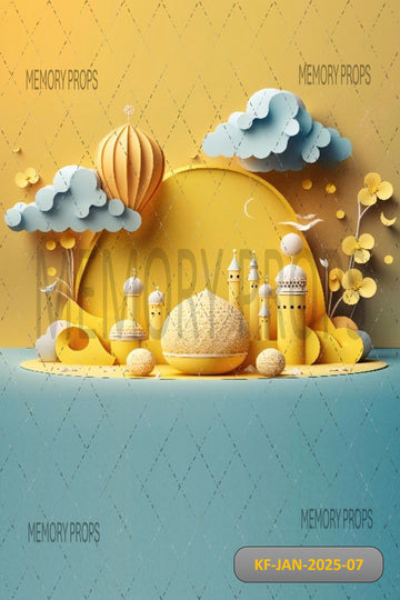 GOLDEN MOSQUE MIRACLE - KIDS WITH FLOOR BACKDROP