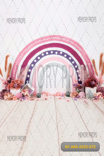 BOHO RAINBOW MAGIC - KIDS WITH FLOOR BACKDROP