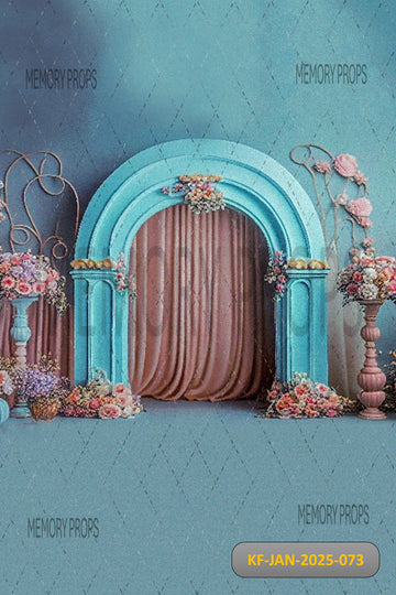 FLORAL REGAL ENTRANCE - KIDS WITH FLOOR BACKDROP