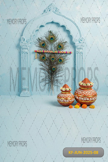 PEACOCK CROWNED GRACE - KIDS WITH FLOOR BACKDROP