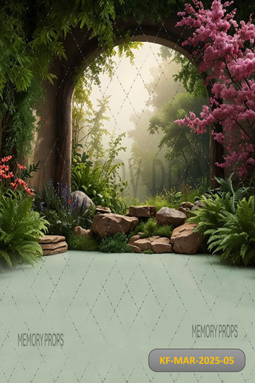 ENCHANTED GARDEN ARCHWAY - KIDS WITH FLOOR BACKDROP