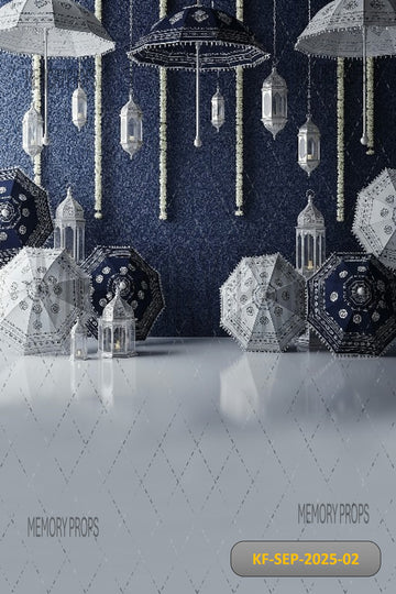 BLUE & WHITE WEDDING - KIDS WITH FLOOR BACKDROP