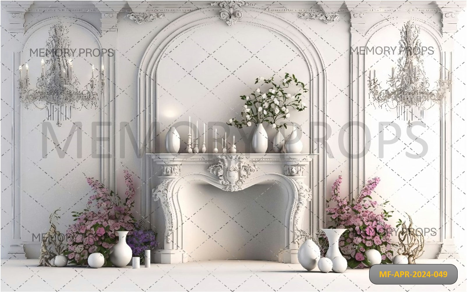 Classic Room Interior Printed Backdrop