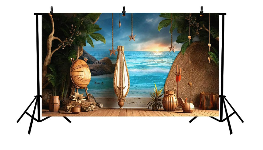 HOLIDAY BEACH - PRINTED BACKDROP