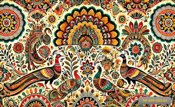 HANDCRAFTED ETHNIC MOTIFS - PRINTED B ACKDROP