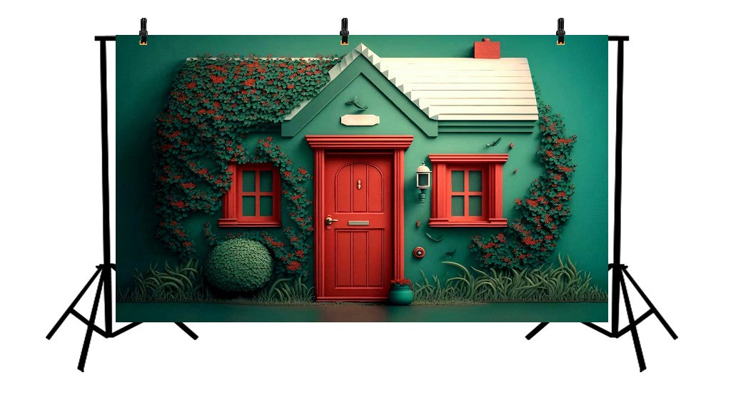CORAL COTTAGE - PRINTED BACKDROP