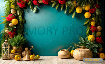 TROPICAL PARADISE VIBES - PRINTED BACKDROP