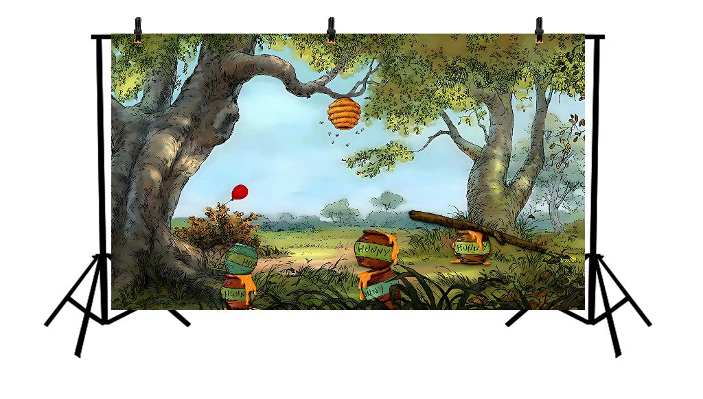 HUNNY FOREST ADVENTURE - PRINTED BACKDROP