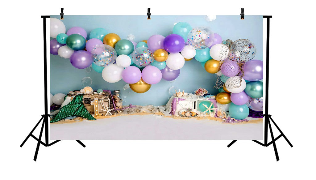 LITTLE MERMAID BASH - PRINTED BACKDROP