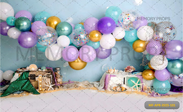 LITTLE MERMAID BASH - PRINTED BACKDROP