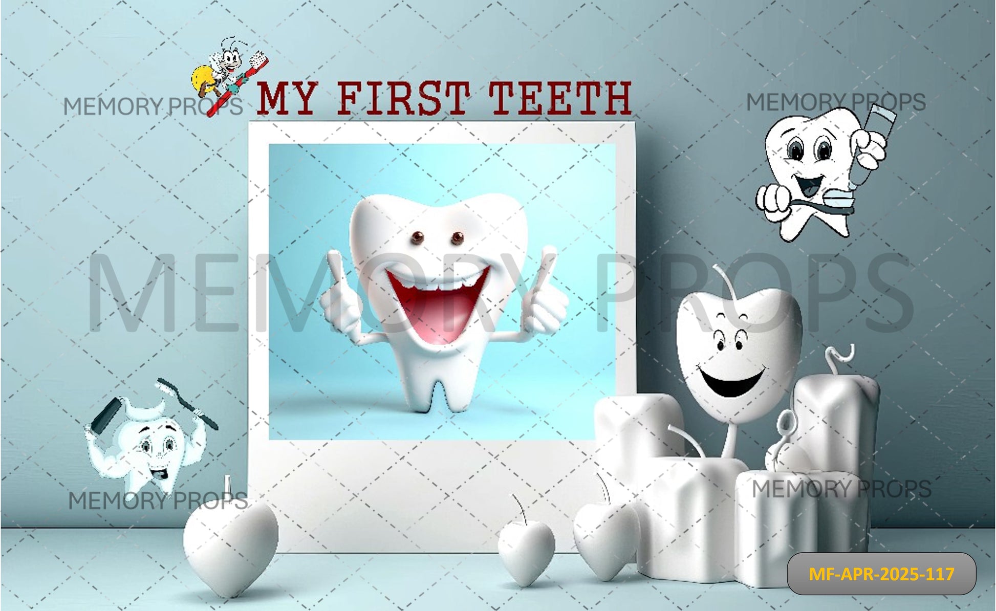 First Tooth Journey Printed Backdrop