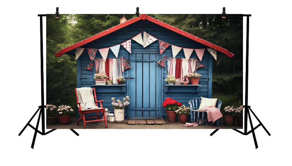 COUNTRY COTTAGE LOVE - PRINTED BACKDROP