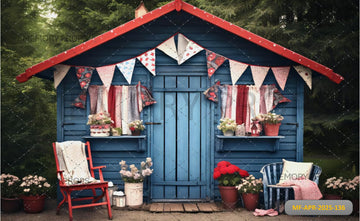 COUNTRY COTTAGE LOVE - PRINTED BACKDROP