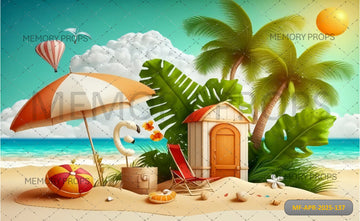 SUMMER SPLASH PARADISE - PRINTED BACKDROP