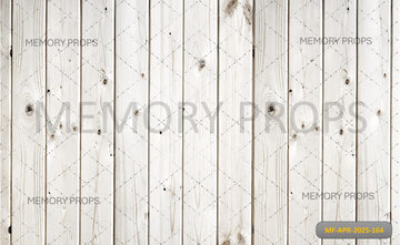 WHITE WOODEN - PRINTED BACKDROP