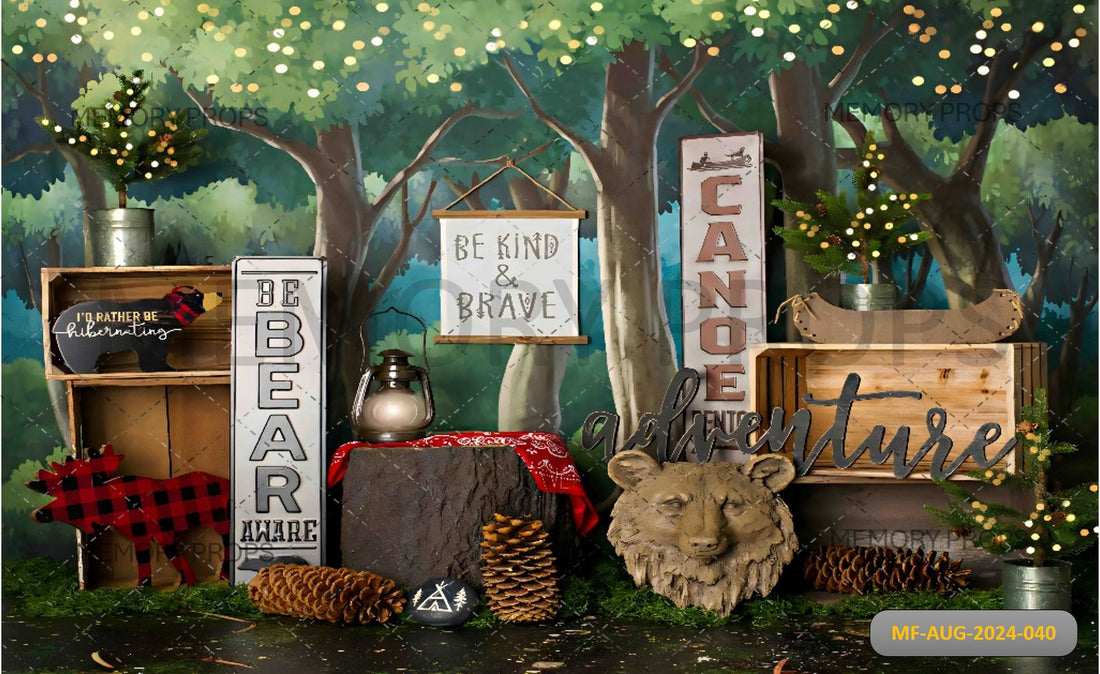 WILD ONE ADVENTURE + GREEN TEXTURE BACKDROPS