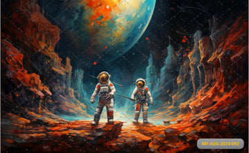 ROCKETLAND FUN ZONE - PRINTED BACKDROP