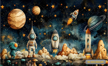 PLANET PARADE PARTY - PRINTED BACKDROP