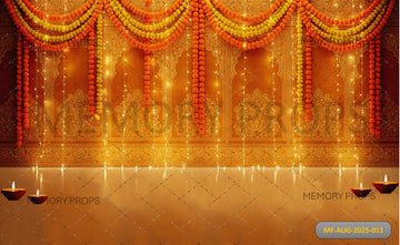 TRADITIONAL INDIAN FESTIVAL - PRINTED BACKDROP