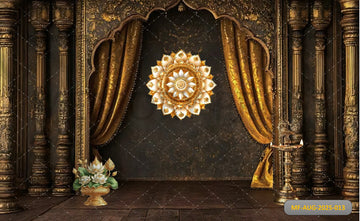 ROYAL TEMPLE ARCHWAY - PRINTED BACKDROP