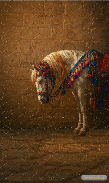 TRADITIONAL FESTIVAL HORSE WALL - PRINTED BACKDROP