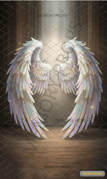 ETHEREAL IRIDESCENT ANGEL - PRINTED BACKDROP
