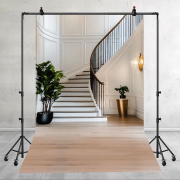 MODERN MANSION STAIRCASE - PRINTED BACKDROP