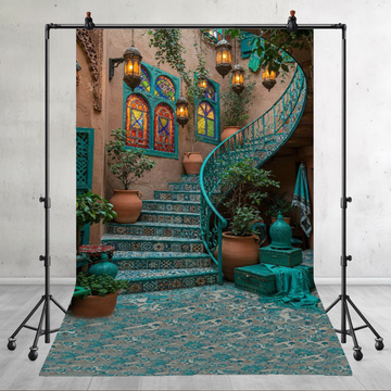 MOROCCAN COURTYARD - PRINTED BACKDROP