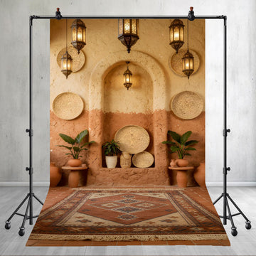 BOHEMIAN MOROCCAN ARCH WALL - PRINTED BACKDROP