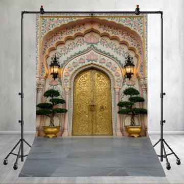 ROYAL JAIPUR PALACE GOLDEN DOOR  - PRINTED BACKDROP