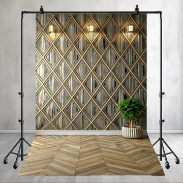 BOHO GEOMETRIC DIAMOND WALL PLANTER - PRINTED BACKDROP