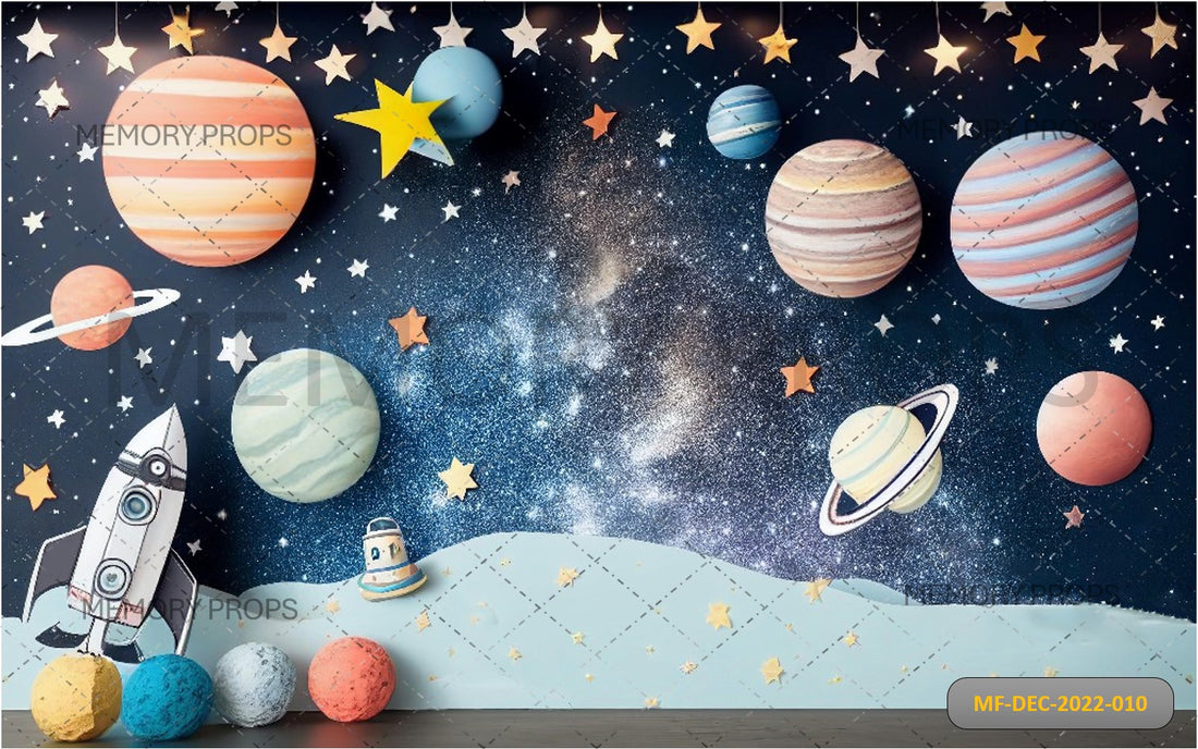 SPACE PLANETSCAPE + WOODEN TEXTURE BACKDROPS