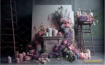 FRENCH BLACK WALL - PRINTED BACKDROP