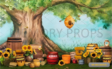 BEES AND HONEY - PRINTED BACKDROP