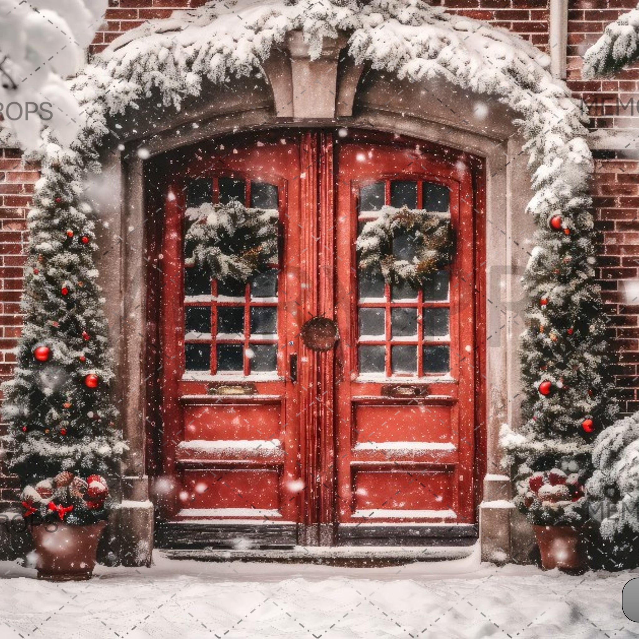 WINTER WELCOME - PRINTED BACKDROP