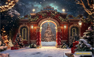 MERRY ENTRANCE - PRINTED BACKDROP