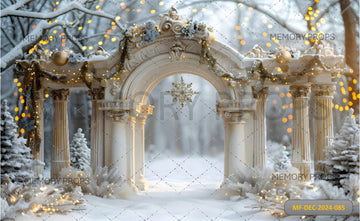 SNOWY CHEER - PRINTED BACKDROP