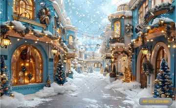 SNOWY CHEER - PRINTED BACKDROP